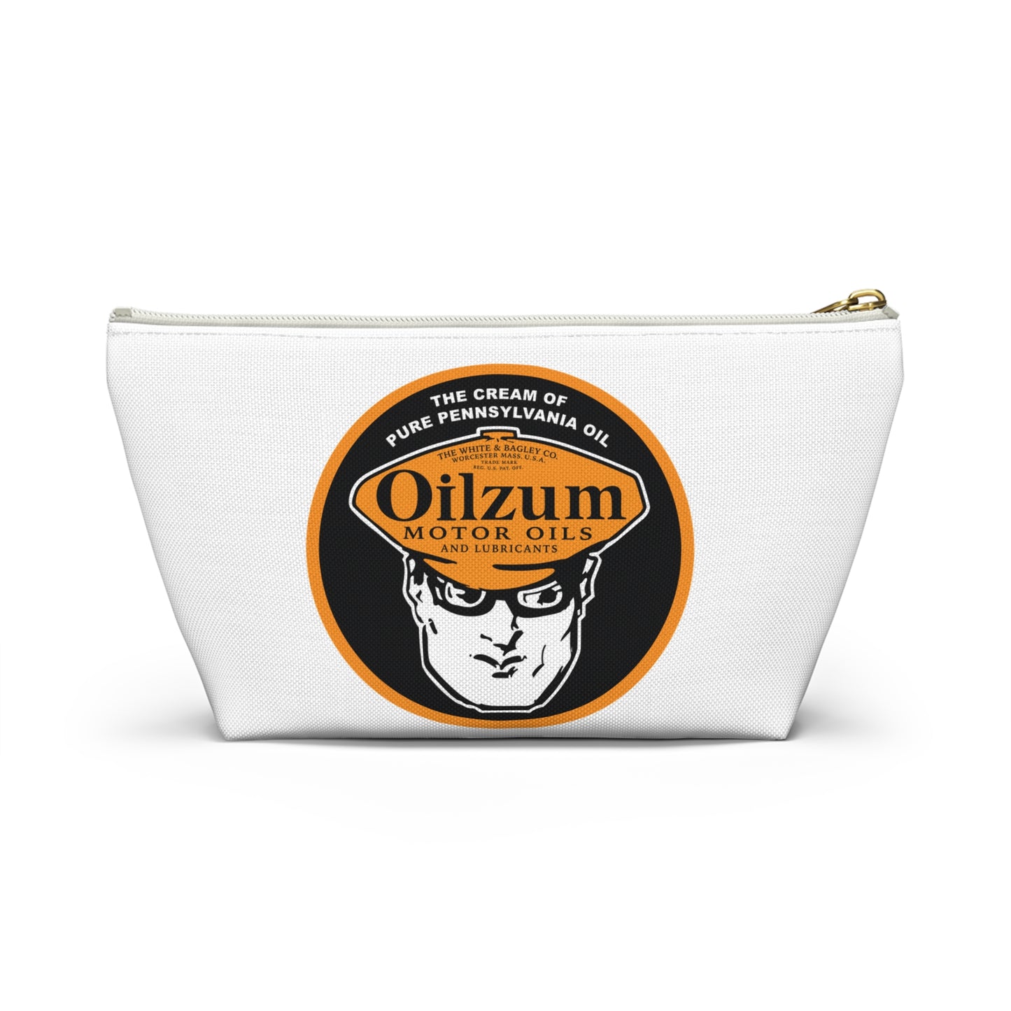 Oilzum Accessory Pouch — Vintage Racing Motor Oil Petroliana Gift | The Faded Label Co.