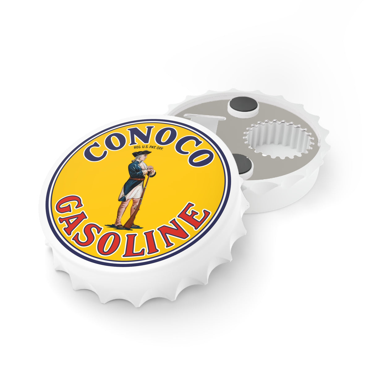Conoco Minute Man Bottle Opener — Vintage Petroliana Gift | The Faded Label Co.