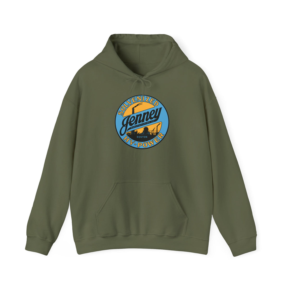Jenney Hy-Power Hoodie — Vintage Boston Petroliana | The Faded Label Co.