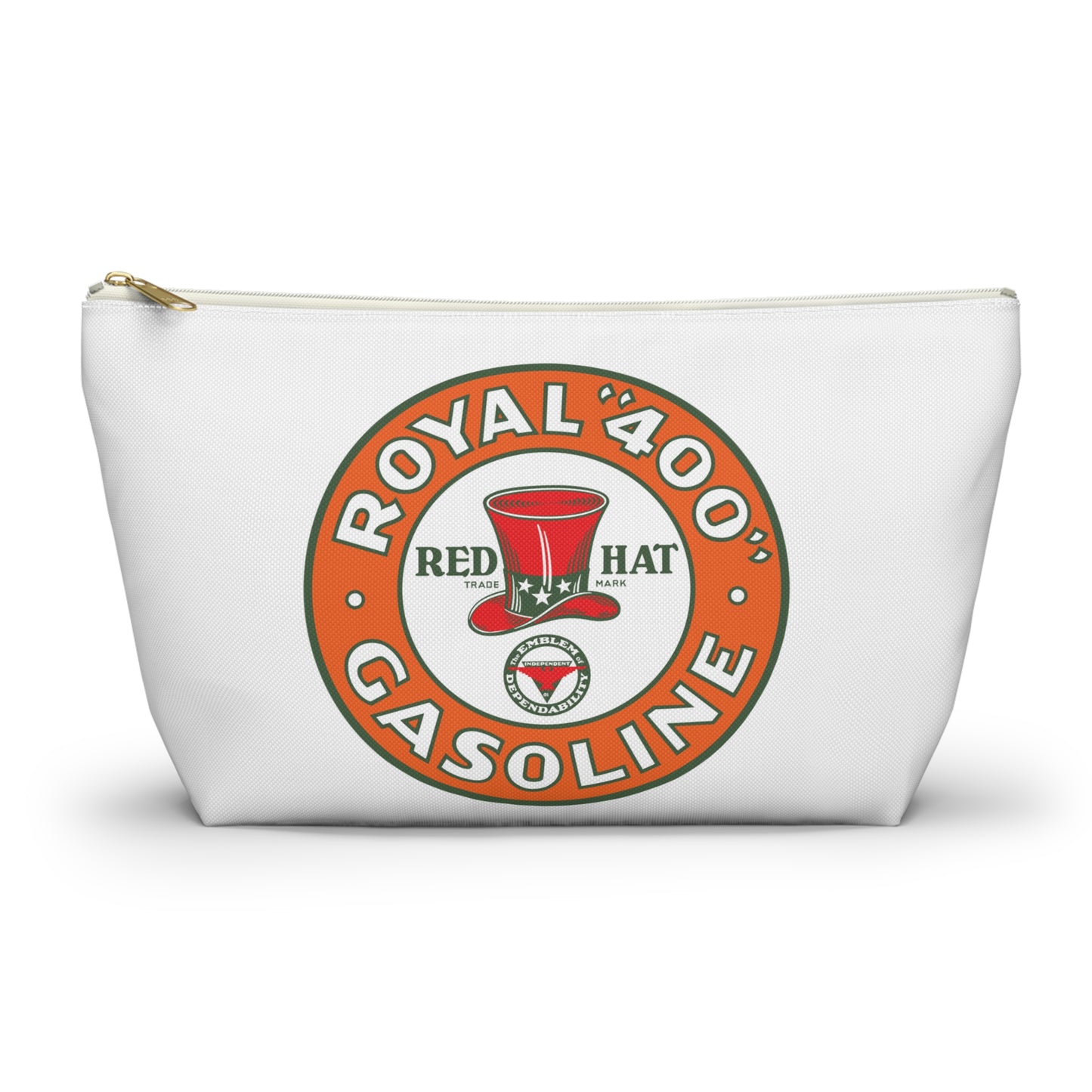 Red Hat Royal 400 Gasoline Accessory Pouch — Vintage Rare Petroliana Gift | The Faded Label Co.