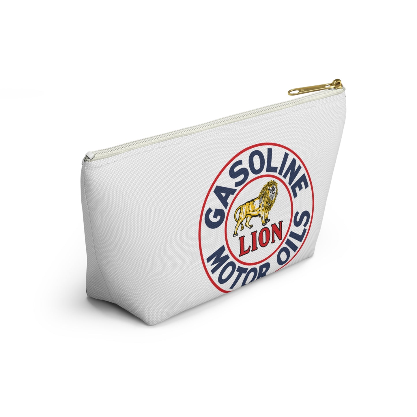 Lion Gasoline Accessory Pouch — Vintage Arkansas Petroliana Gift | The Faded Label Co.