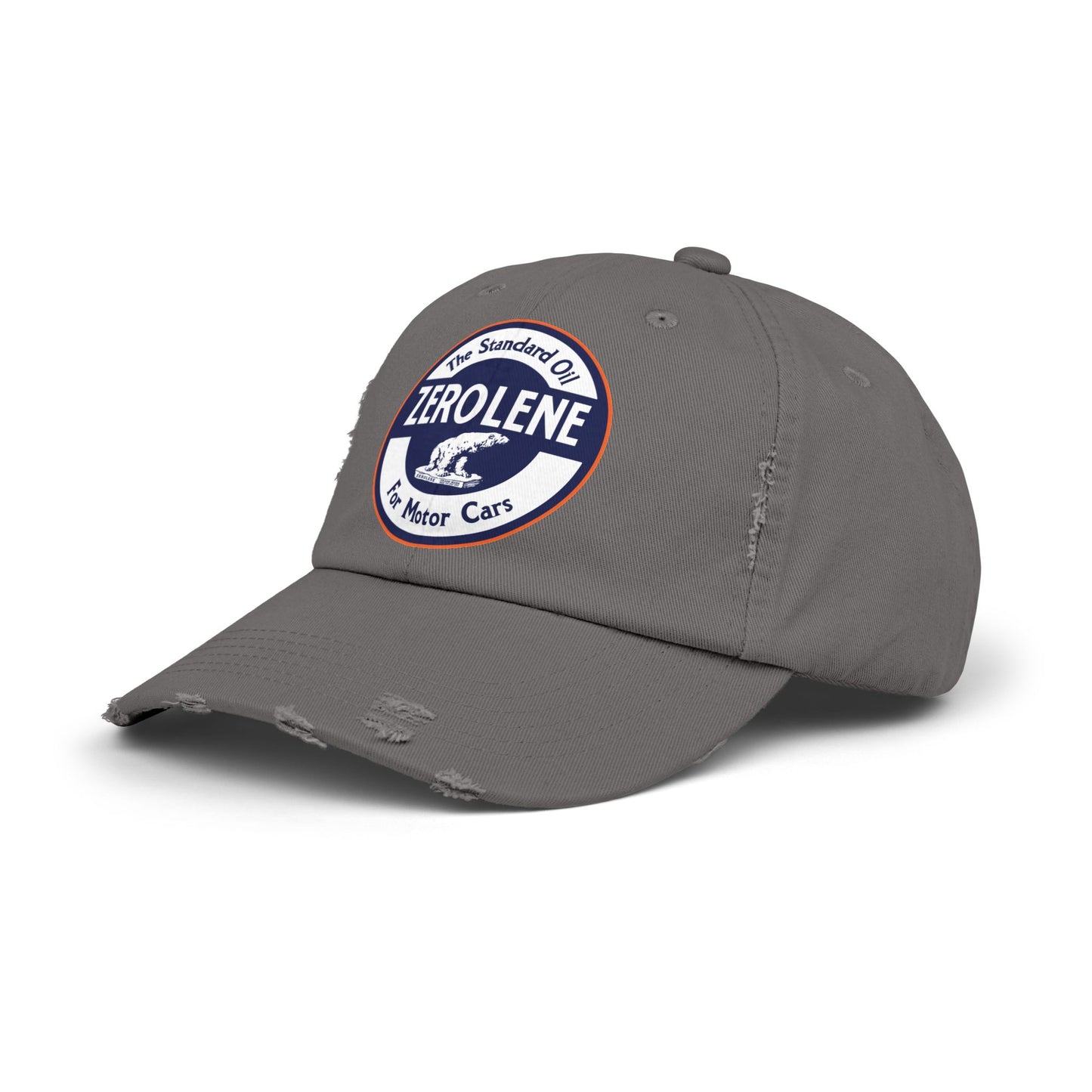 Zerolene Distressed Cap — Retro Motor Oil Logo Hat