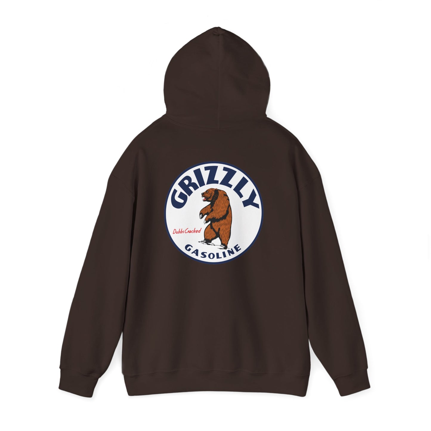 Grizzly Gasoline Logo Hoodie – Retro Bear Graphic Sweatshirt