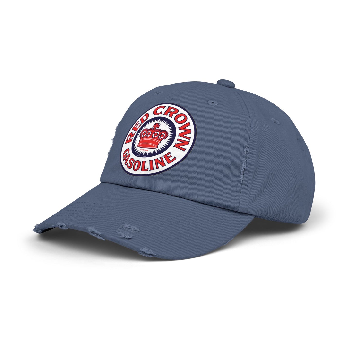 Red Crown Gasoline Distressed Cap — Vintage Standard Oil Petroliana Hat | The Faded Label Co.
