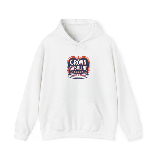 Crown Gasoline Hoodie — Vintage Standard Oil Petroliana | The Faded Label Co.