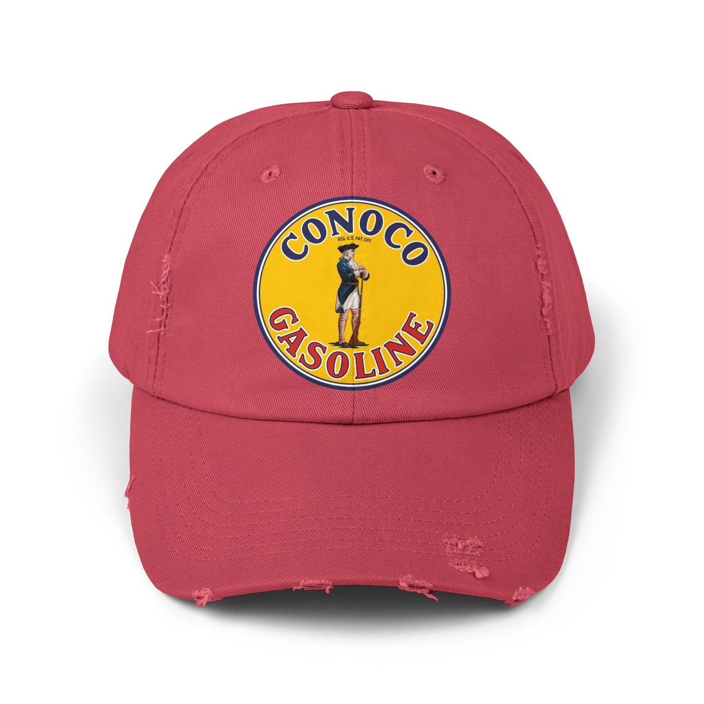 Conoco Minute Man Distressed Cap — Vintage Petroliana Hat | The Faded Label Co.
