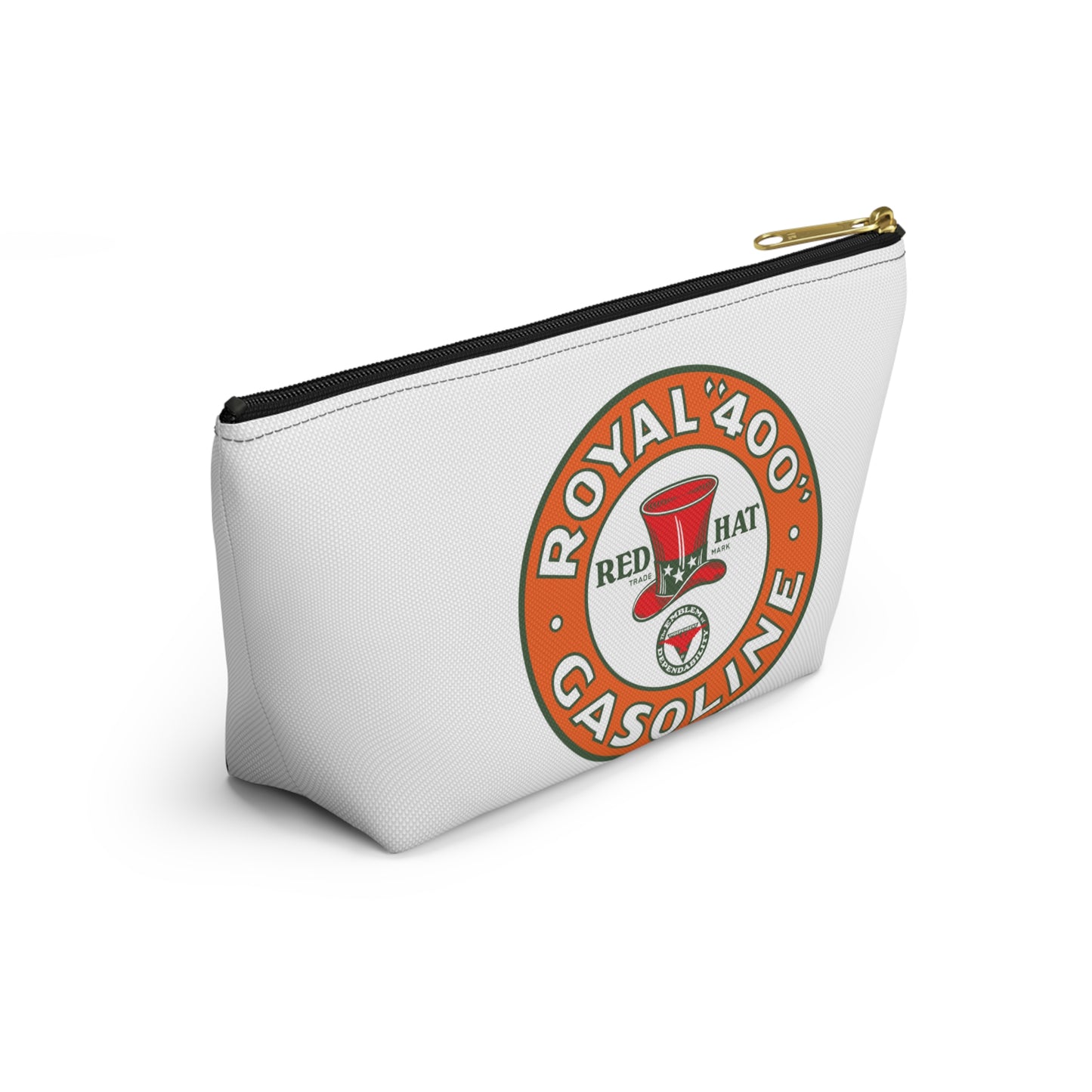 Red Hat Royal 400 Gasoline Accessory Pouch — Vintage Rare Petroliana Gift | The Faded Label Co.