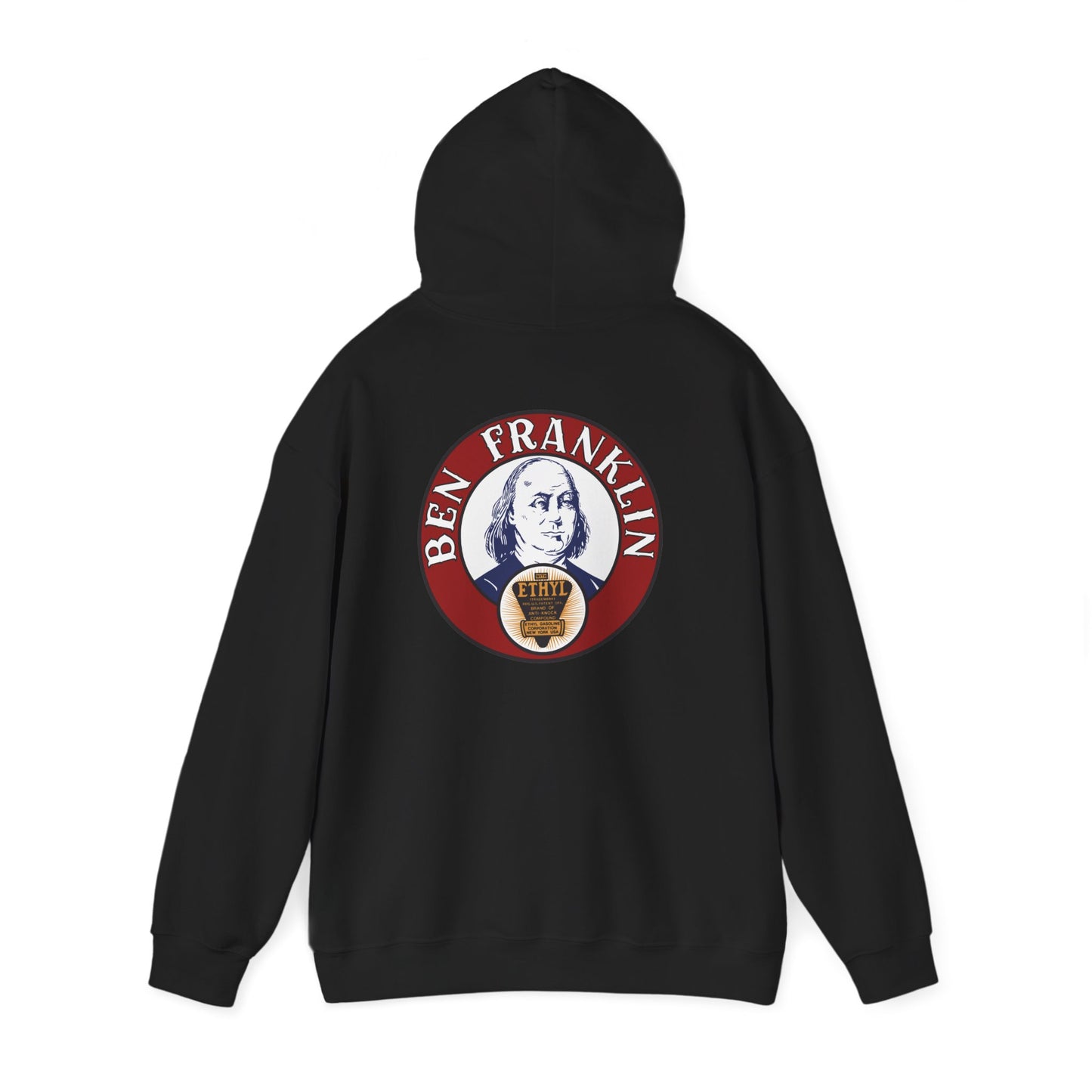 Ben Franklin ethyl Hoodie — Vintage Patriotic Americana Pullover