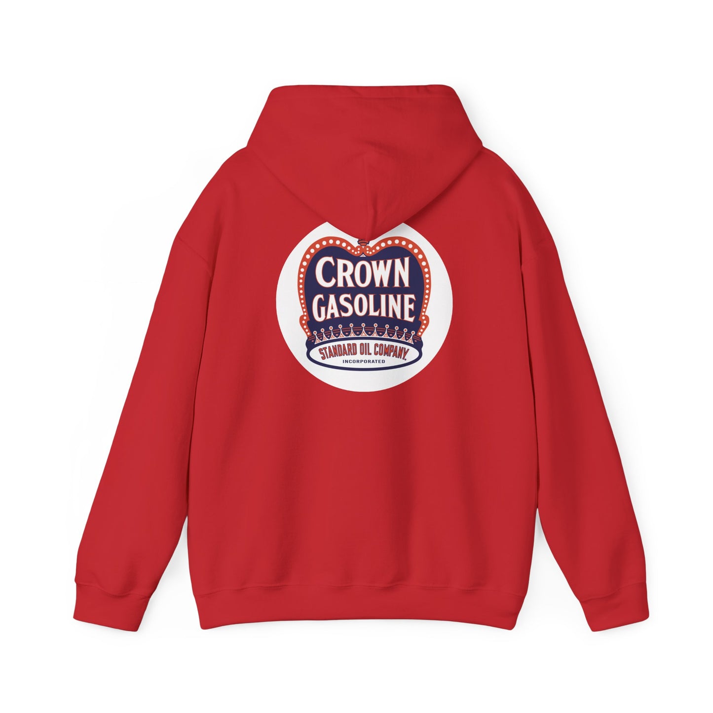 Crown Gasoline Vintage Logo Hoodie – Retro Gas Station Graphic Sweatshirt