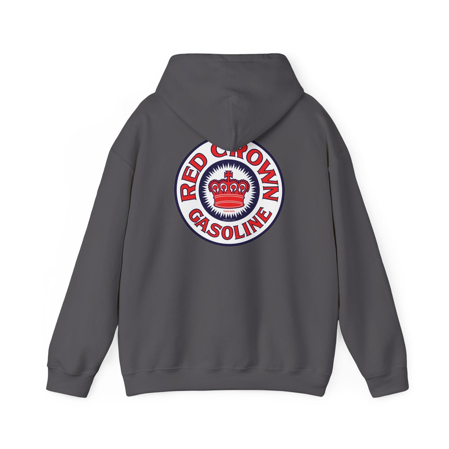 Red Crown Gasoline Hoodie — Vintage Standard Oil Petroliana | The Faded Label Co.