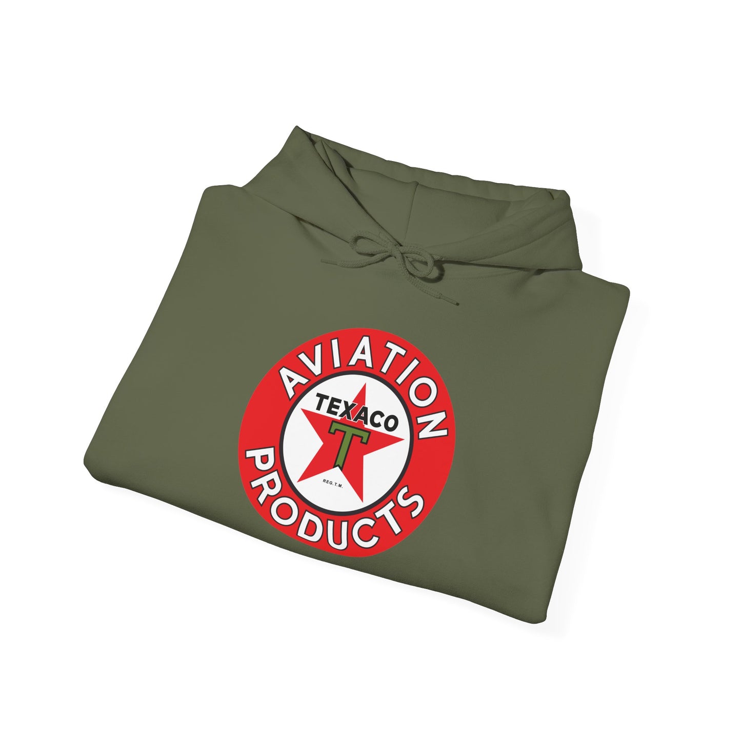 Texaco Aviation Products Hoodie — Vintage Aviation Logo Sweatshirt