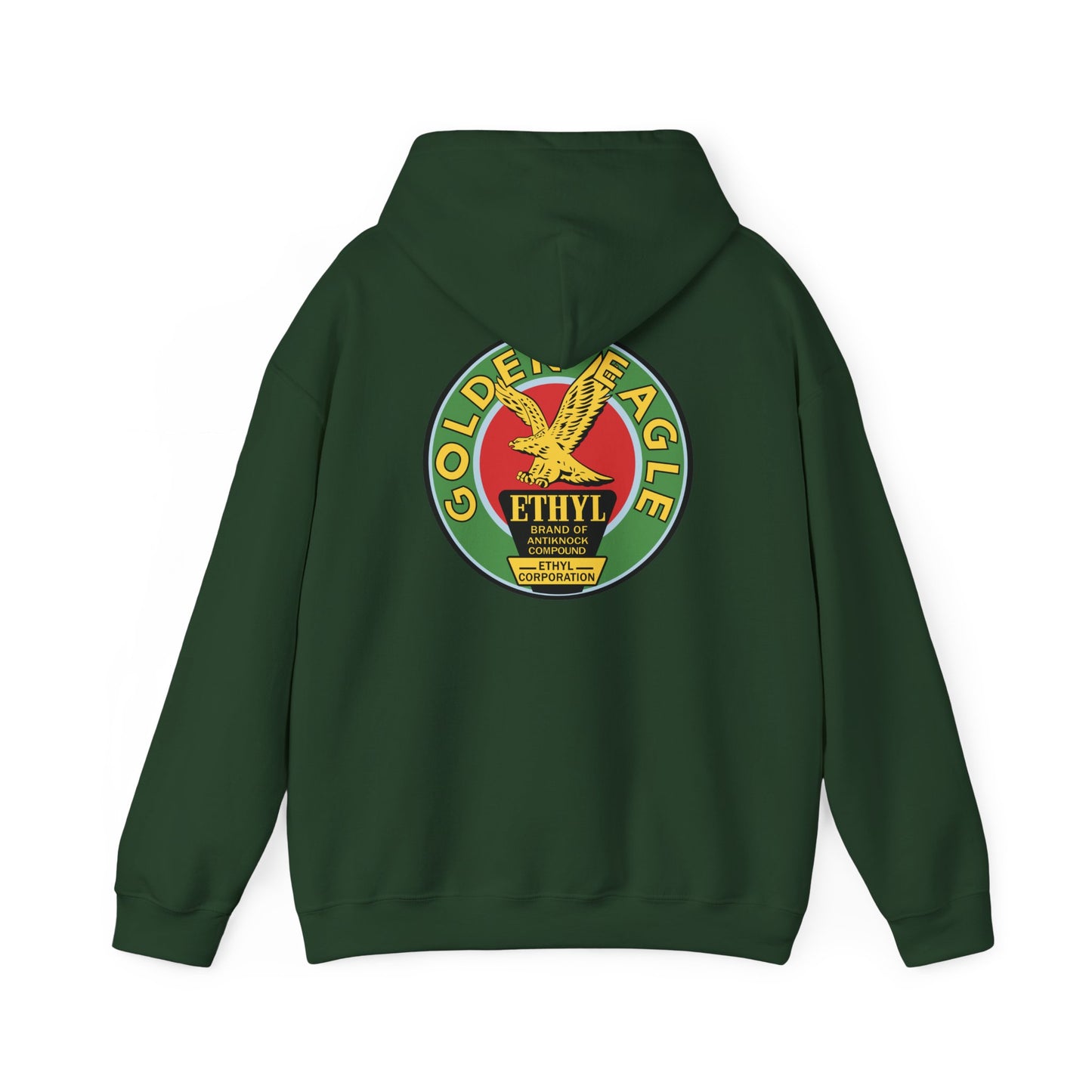 Golden Eagle Ethyl Logo Hoodie — Vintage Petroliana Pullover