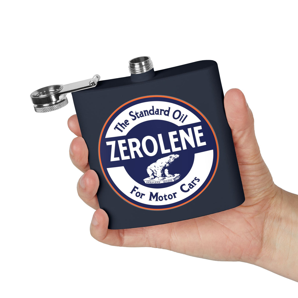 Zerolene Flask — Vintage Standard Oil Petroliana Gift | The Faded Label Co.