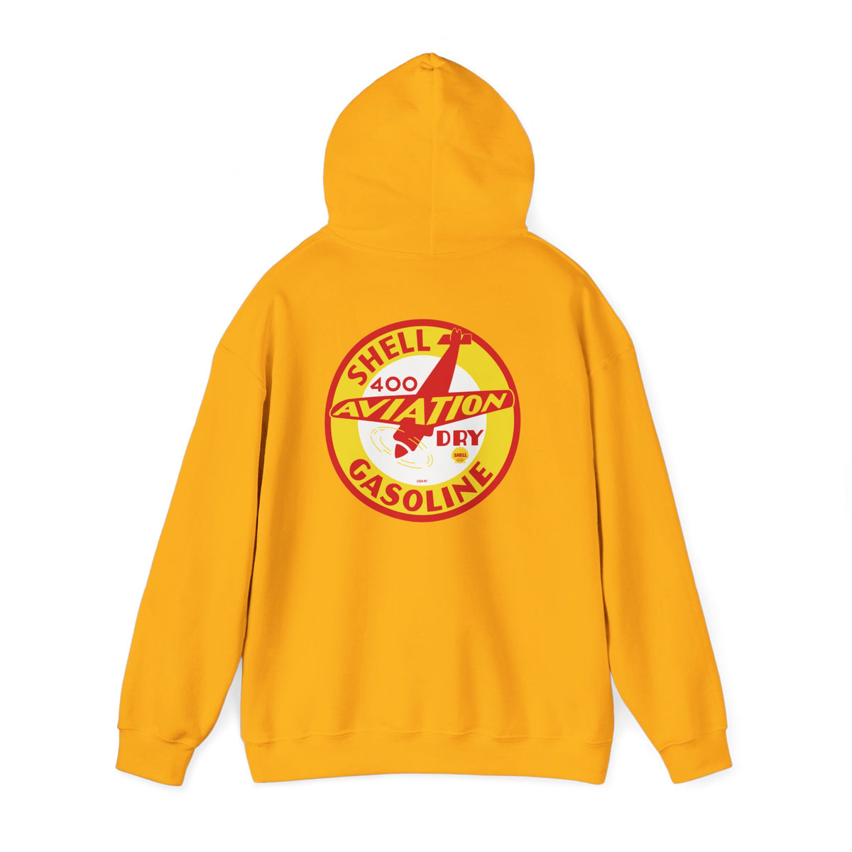 Shell Aviation 400 Hoodie — Vintage Airplane Petroliana | The Faded Label Co.