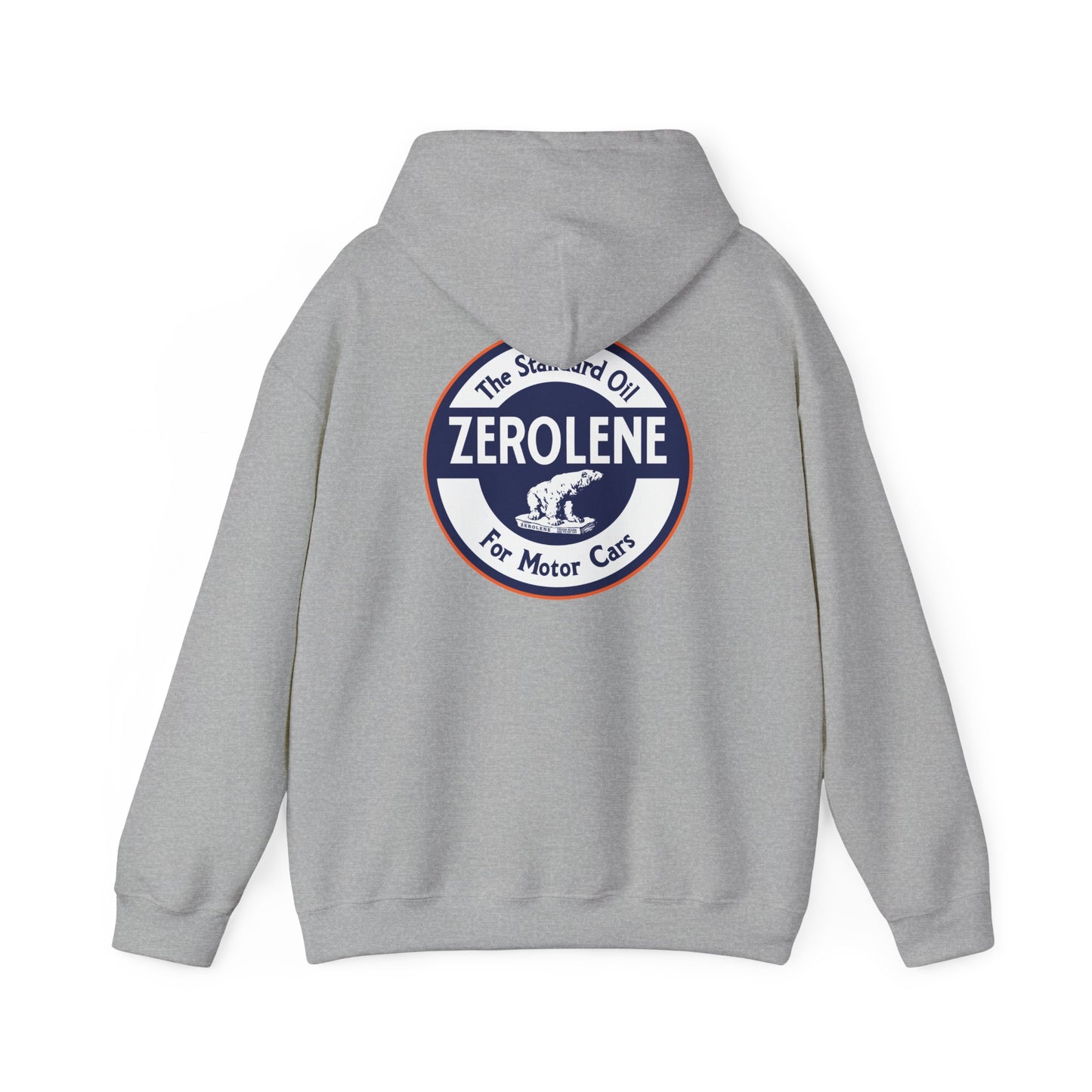 Zerolene Vintage Logo Hoodie — Retro Motor Oil Graphic Sweatshirt