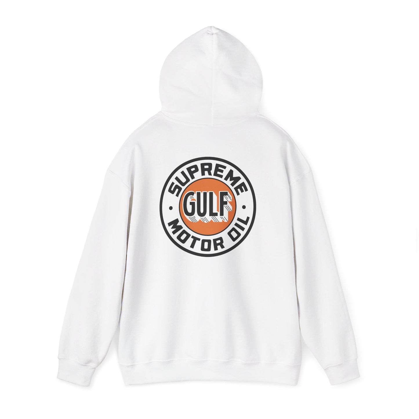 Gulf Motor Oil Logo Hoodie — Vintage Racing Gasoline Sweatshirt