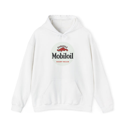 Mobiloil Gargoyle Hoodie — Vintage Socony-Vacuum Petroliana | The Faded Label Co.
