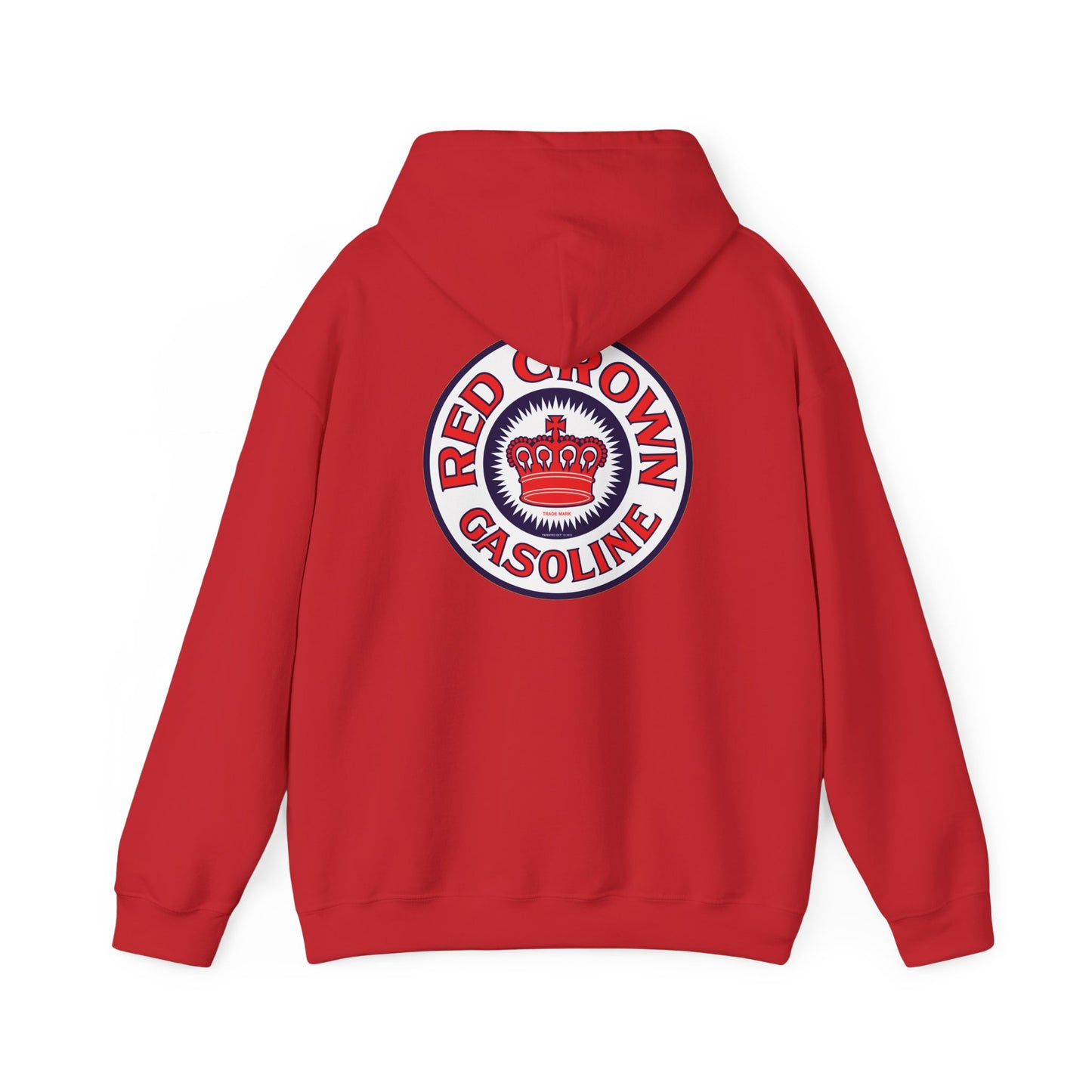 Red Crown Gasoline Logo Hoodie — Vintage Retro Gas Station Pullover