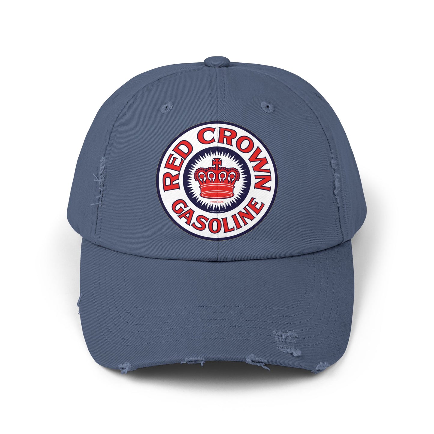 Red Crown Gasoline Distressed Cap — Vintage Standard Oil Petroliana Hat | The Faded Label Co.