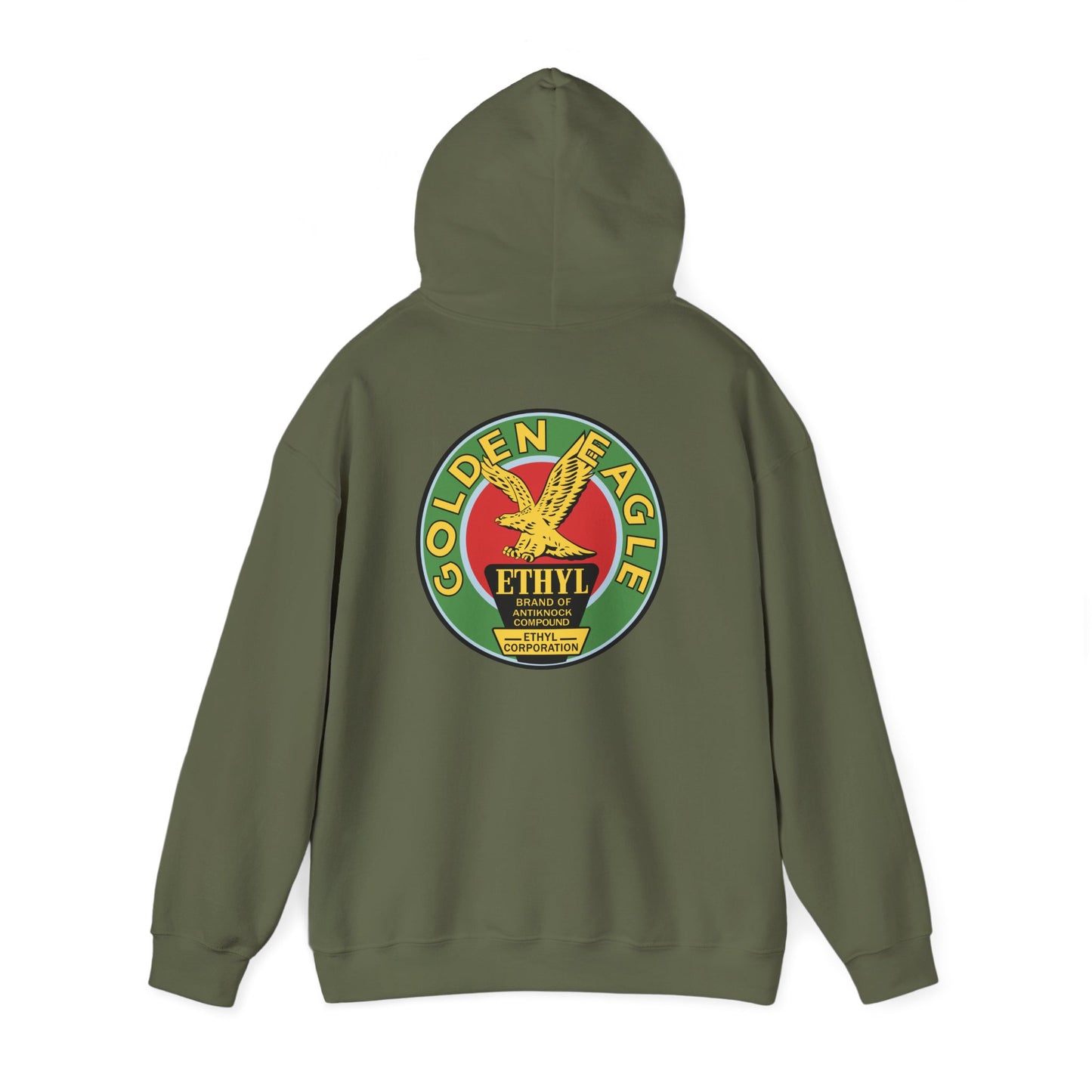 Golden Eagle Ethyl Logo Hoodie — Vintage Petroliana Pullover