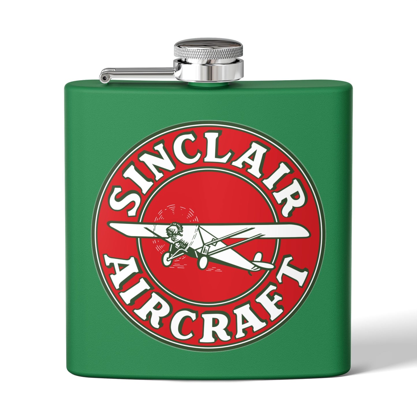 Sinclair Aircraft Flask — Vintage Aviation Petroliana Gift | The Faded Label Co.