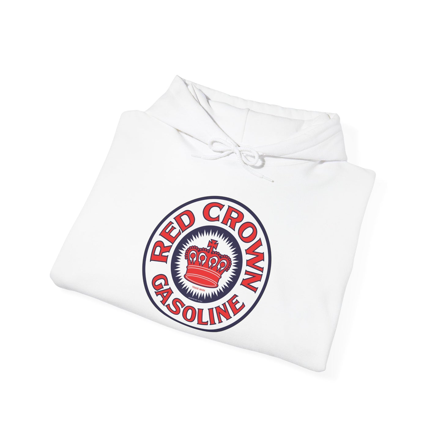 Red Crown Gasoline Logo Hoodie — Vintage Retro Gas Station Pullover