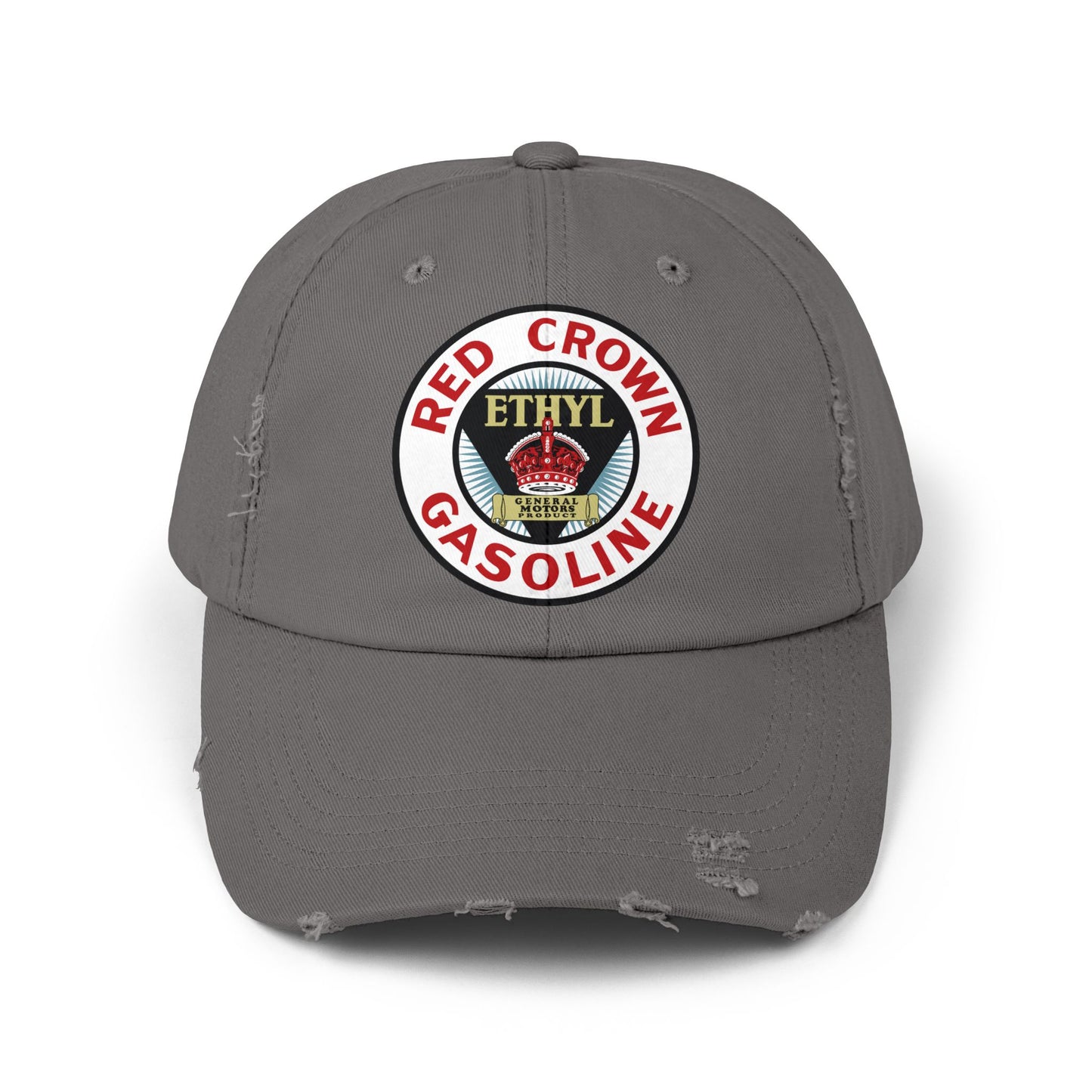 Red Crown Ethyl Distressed Cap — Vintage Standard Oil Petroliana Hat | The Faded Label Co.