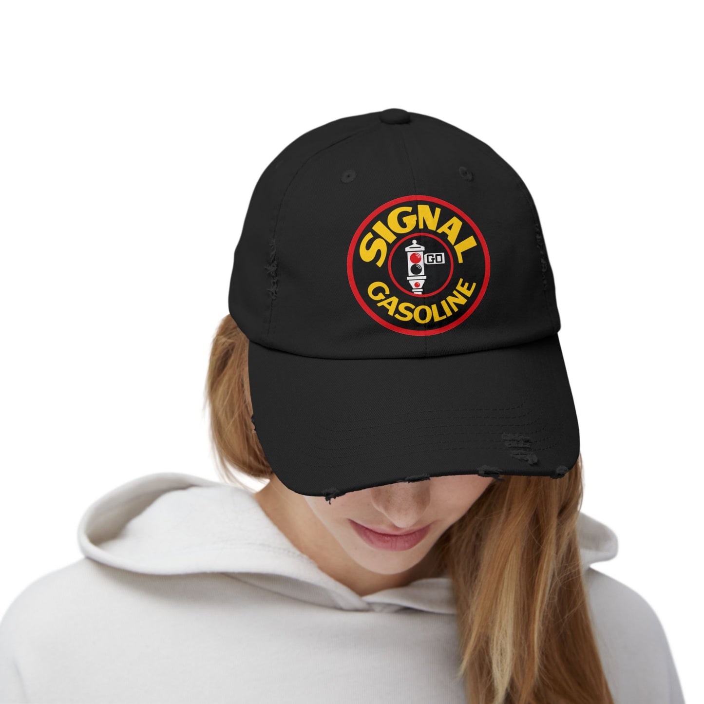 Signal Gasoline Distressed Cap – Vintage Gas Station Logo Hat