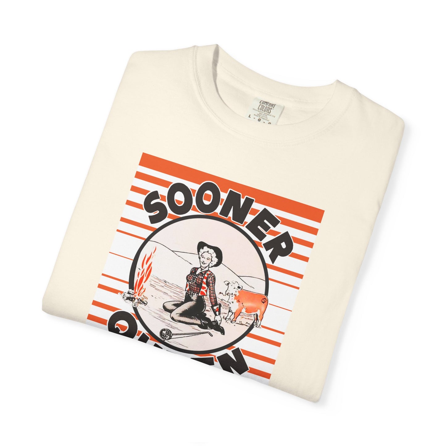 Sooner Queen Motor Oil Graphic T-Shirt comfort colors 1717