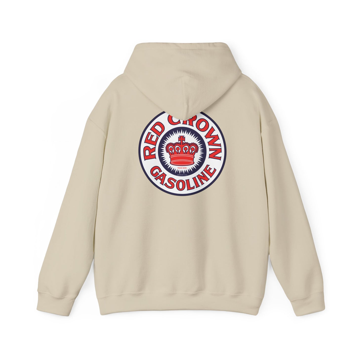Red Crown Gasoline Logo Hoodie — Vintage Retro Gas Station Pullover