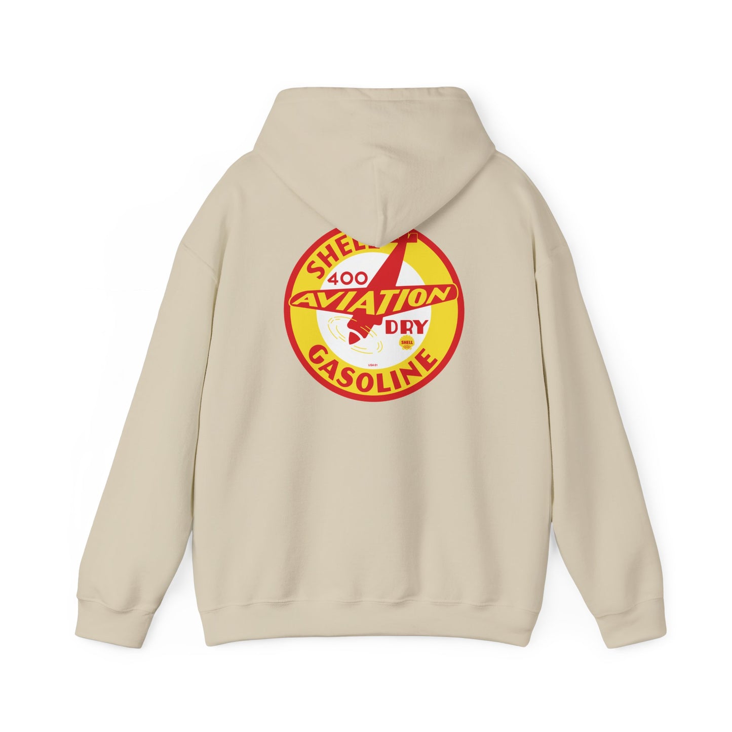 Shell 400 Aviation Gasoline Hoodie — Vintage  Logo Pullover