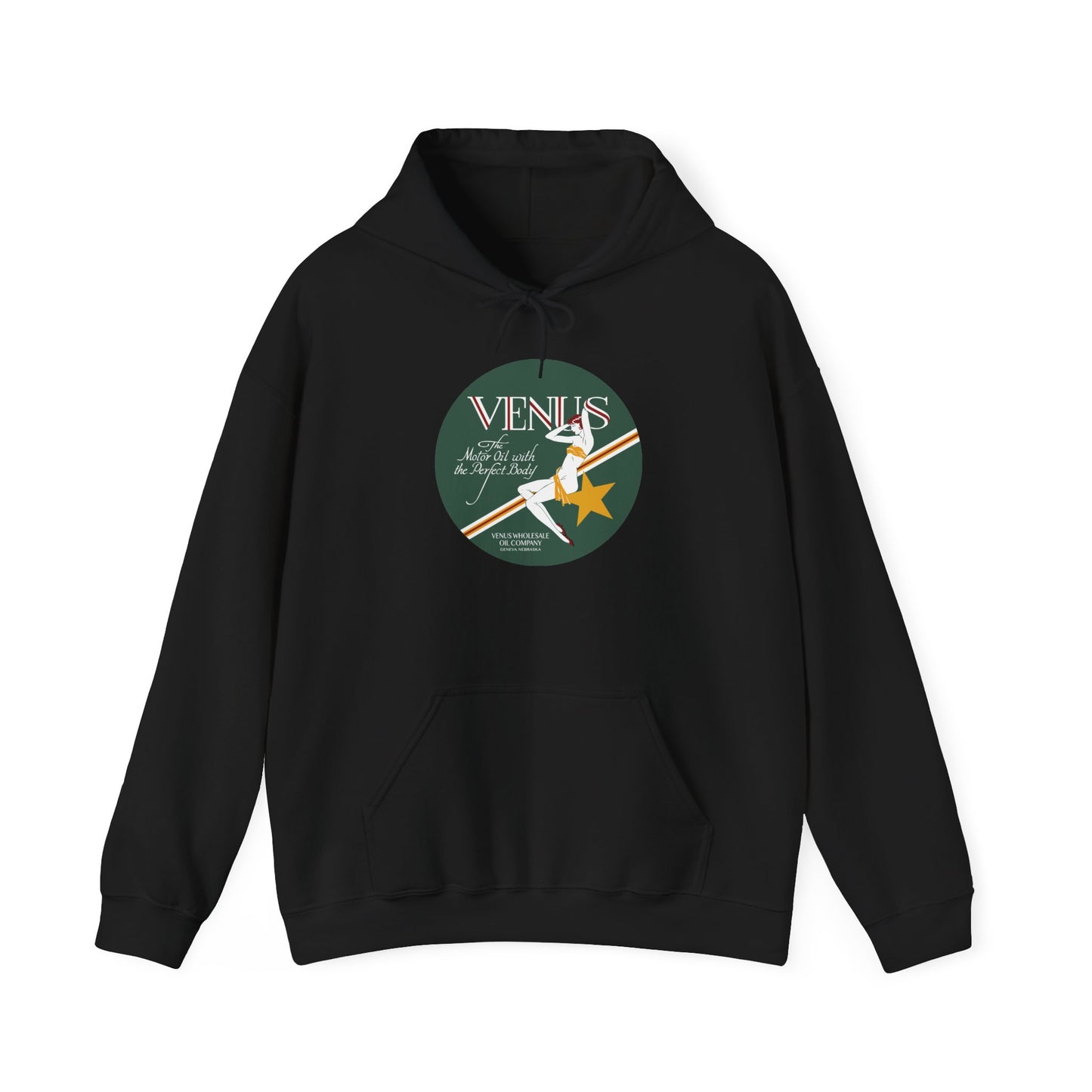 Venus Retro Rocket Hoodie — Vintage Space Pinup Graphic Sweatshirt