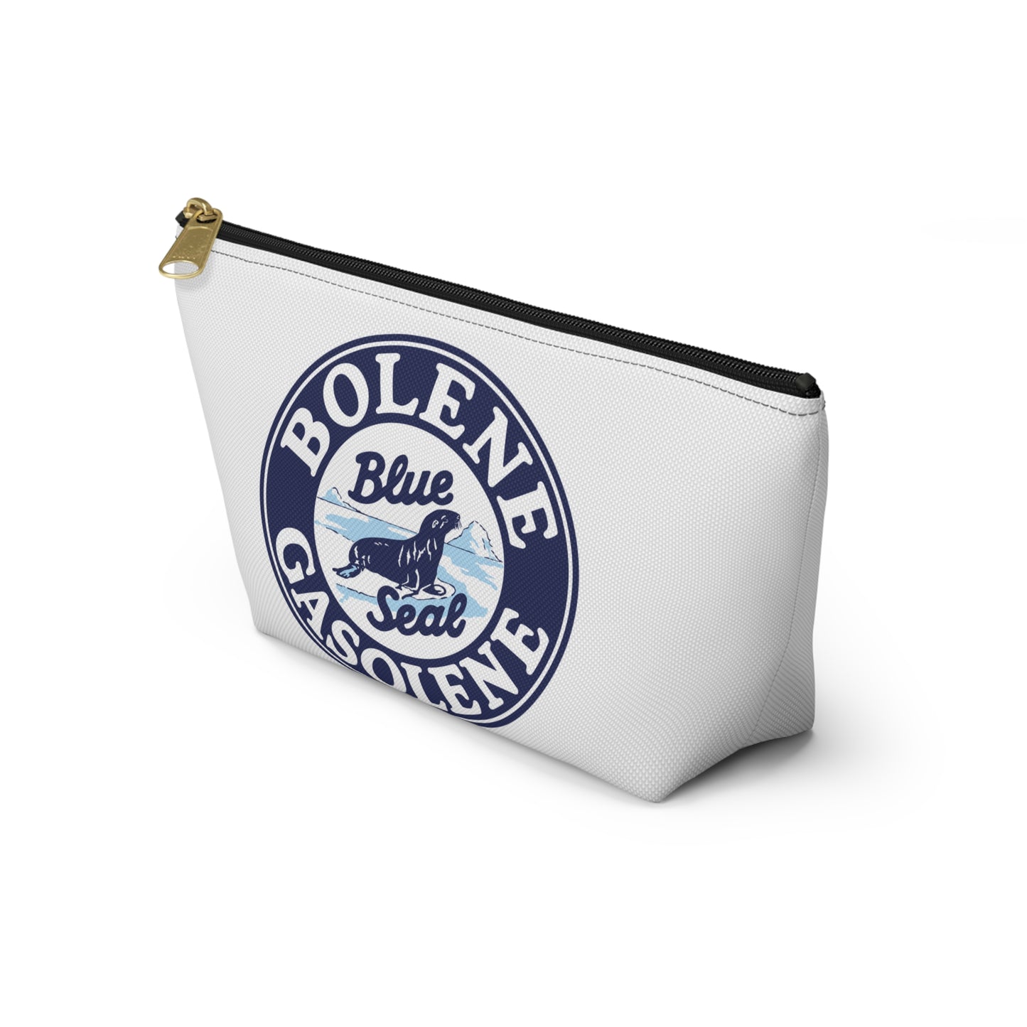 Bolene Blue Seal Gasolene Accessory Pouch — Vintage Petroliana Gift | The Faded Label Co.