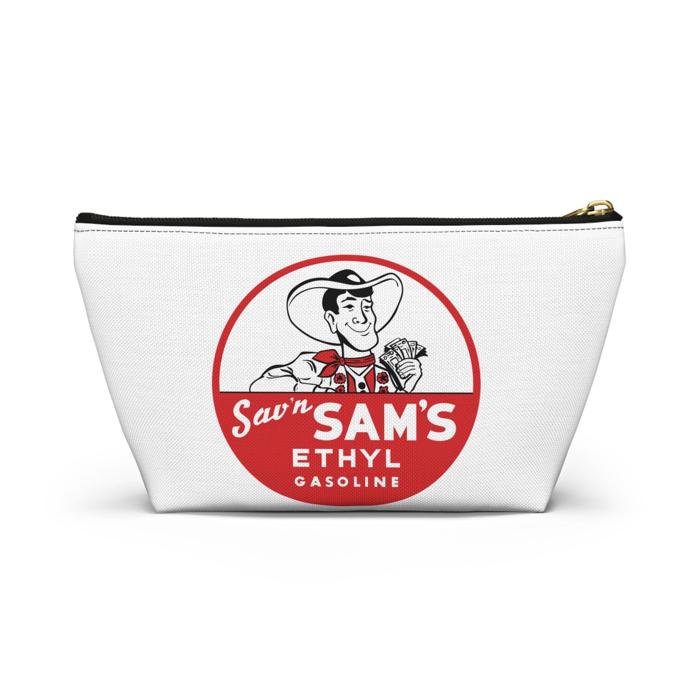 Sam's Ethyl Gasoline Accessory Pouch — Vintage Petroliana Gift | The Faded Label Co.