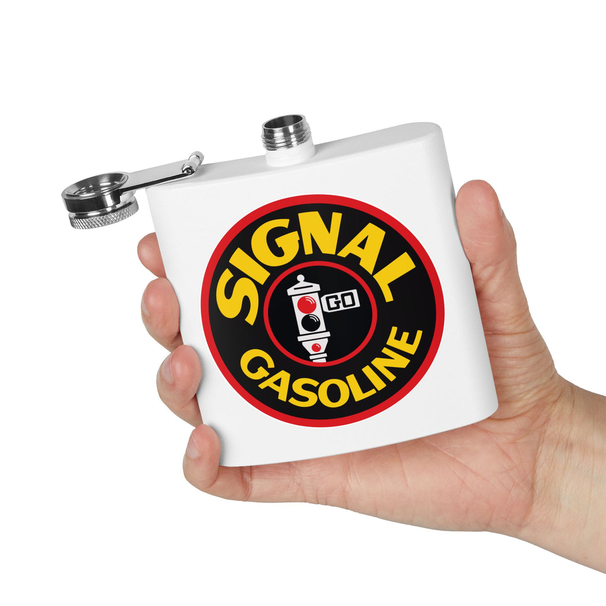 Signal Gasoline Flask — Vintage California Petroliana Gift | The Faded Label Co.
