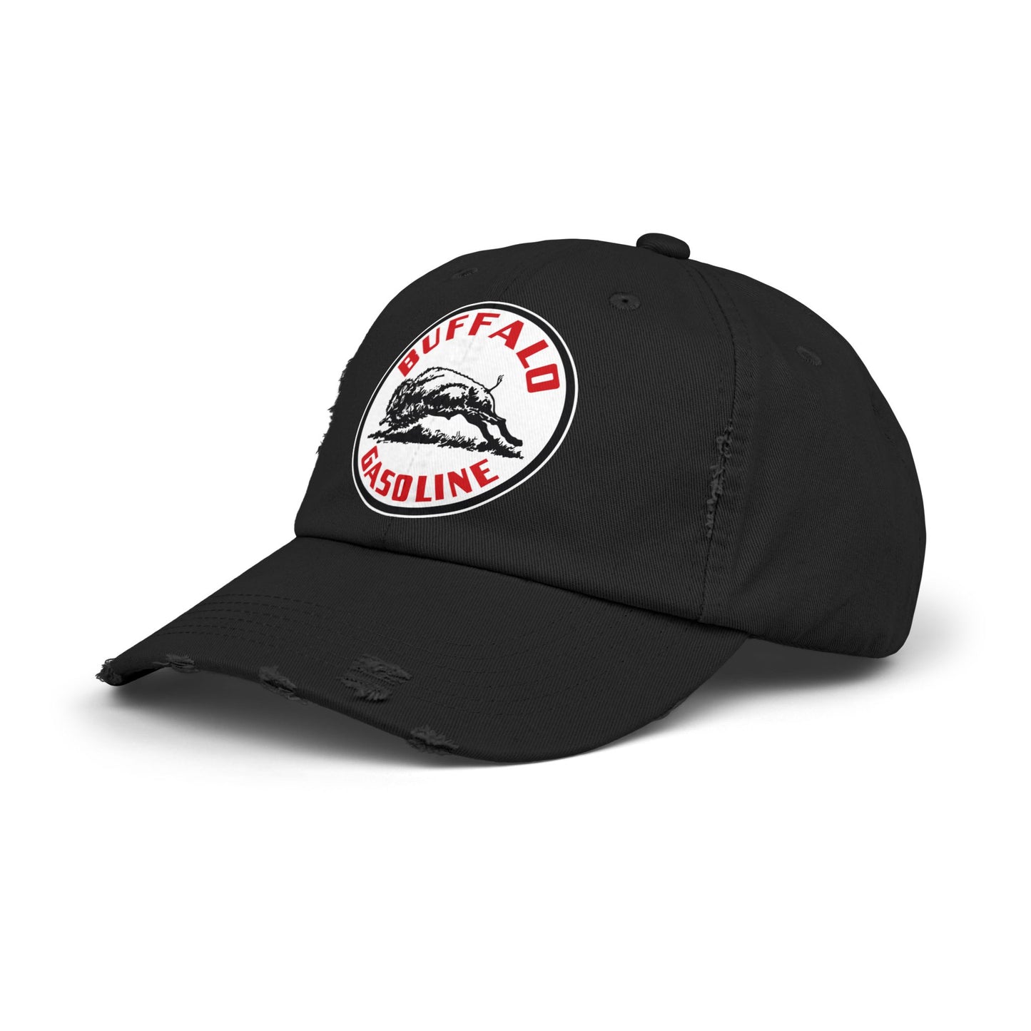 Buffalo Gasoline Distressed Cap — Vintage Petroliana Hat | The Faded Label Co.