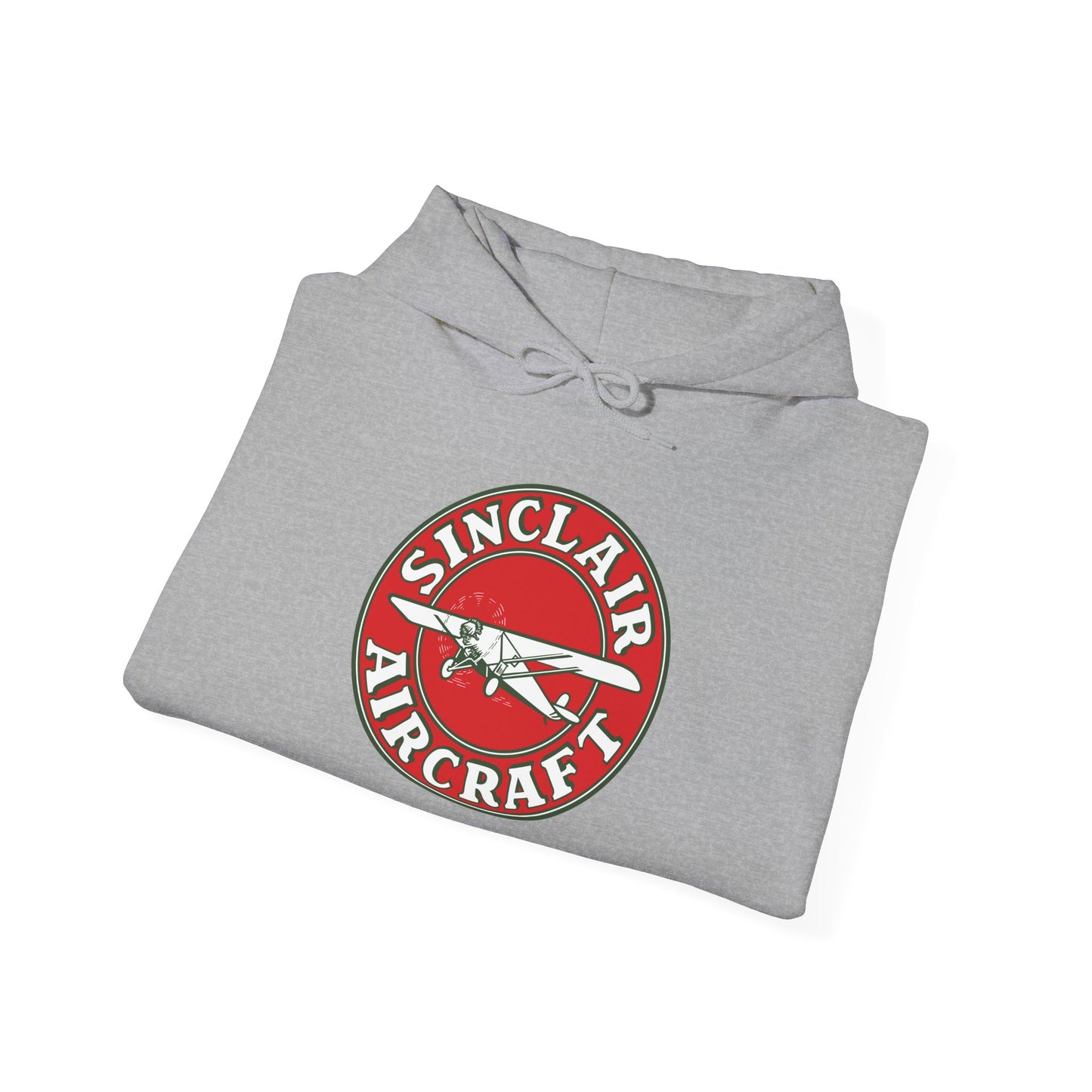 Sinclair Aircraft Vintage Logo Hoodie — Retro Aviation Pullover