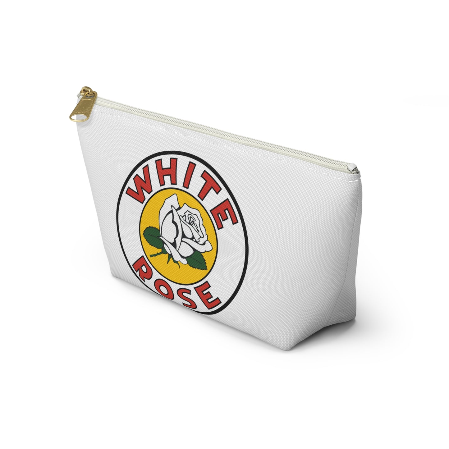 White Rose Gasoline Accessory Pouch — Vintage Canadian Petroliana Gift | The Faded Label Co.