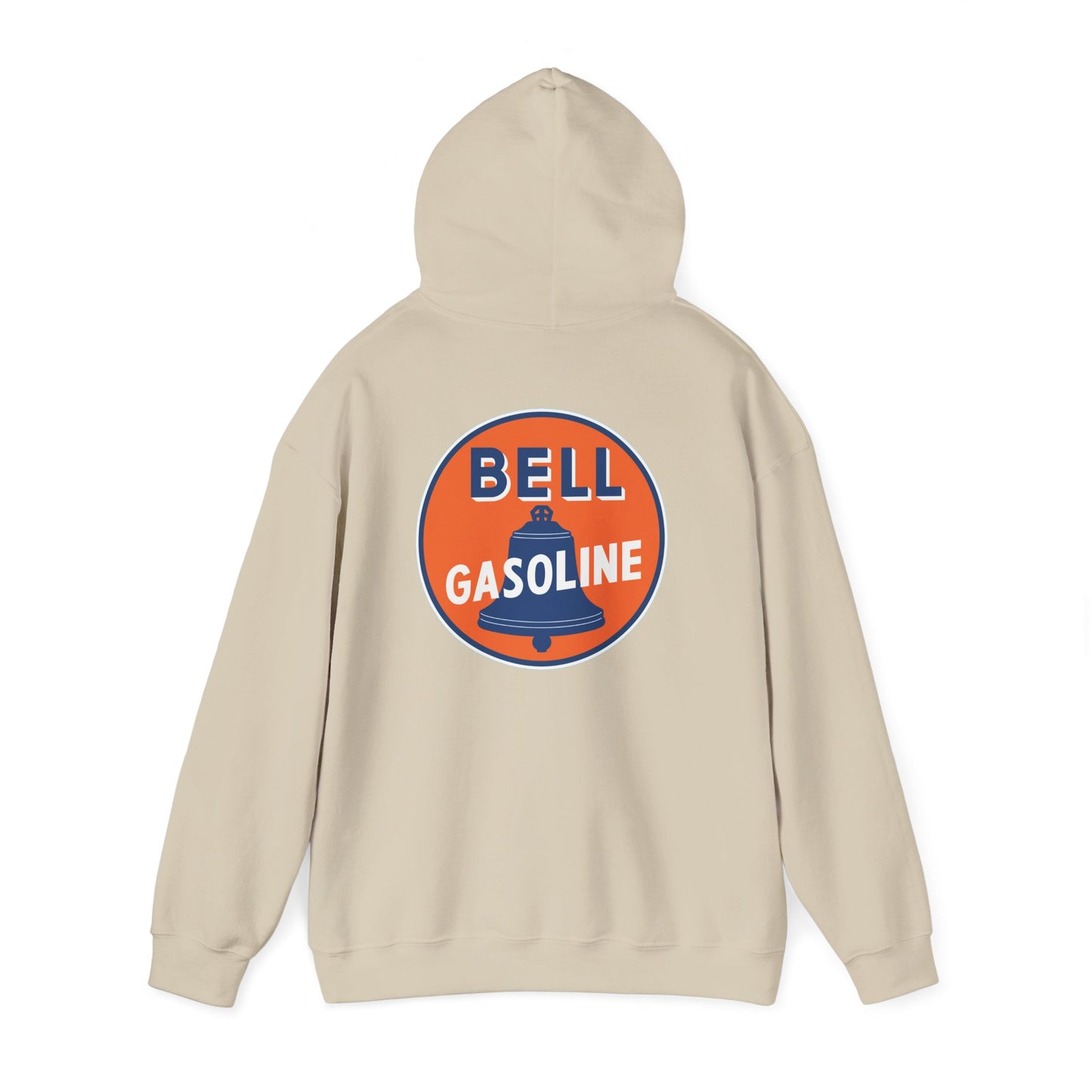 Bell Gasoline Logo Hoodie — Vintage Gas Station Graphic Sweatshirt