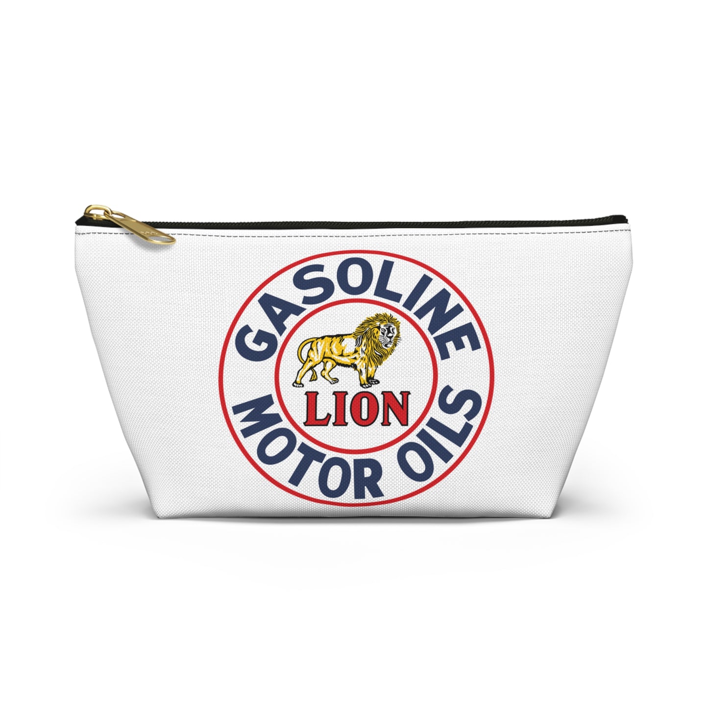 Lion Gasoline Accessory Pouch — Vintage Arkansas Petroliana Gift | The Faded Label Co.