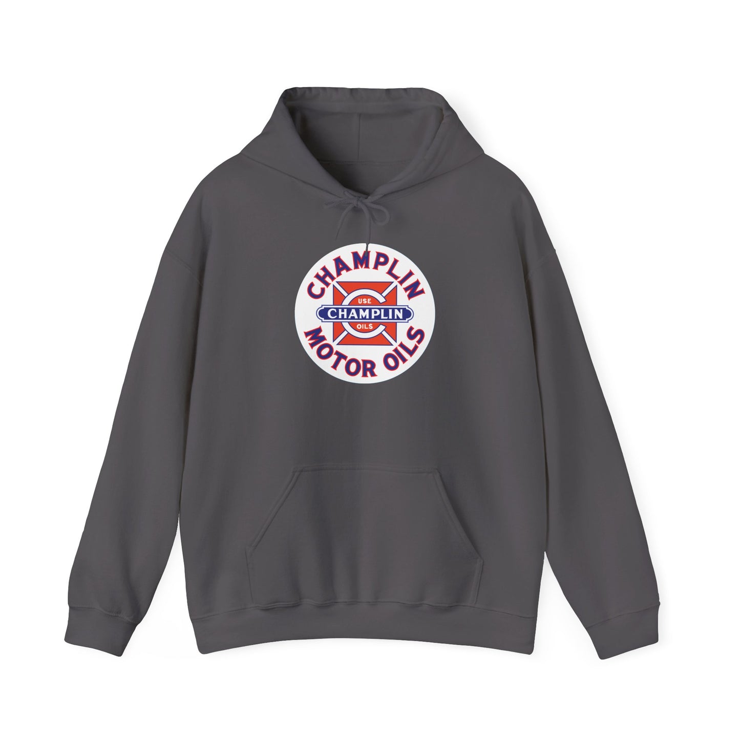 Champlin Motor Oils Hoodie — Vintage Gasoline Logo Pullover