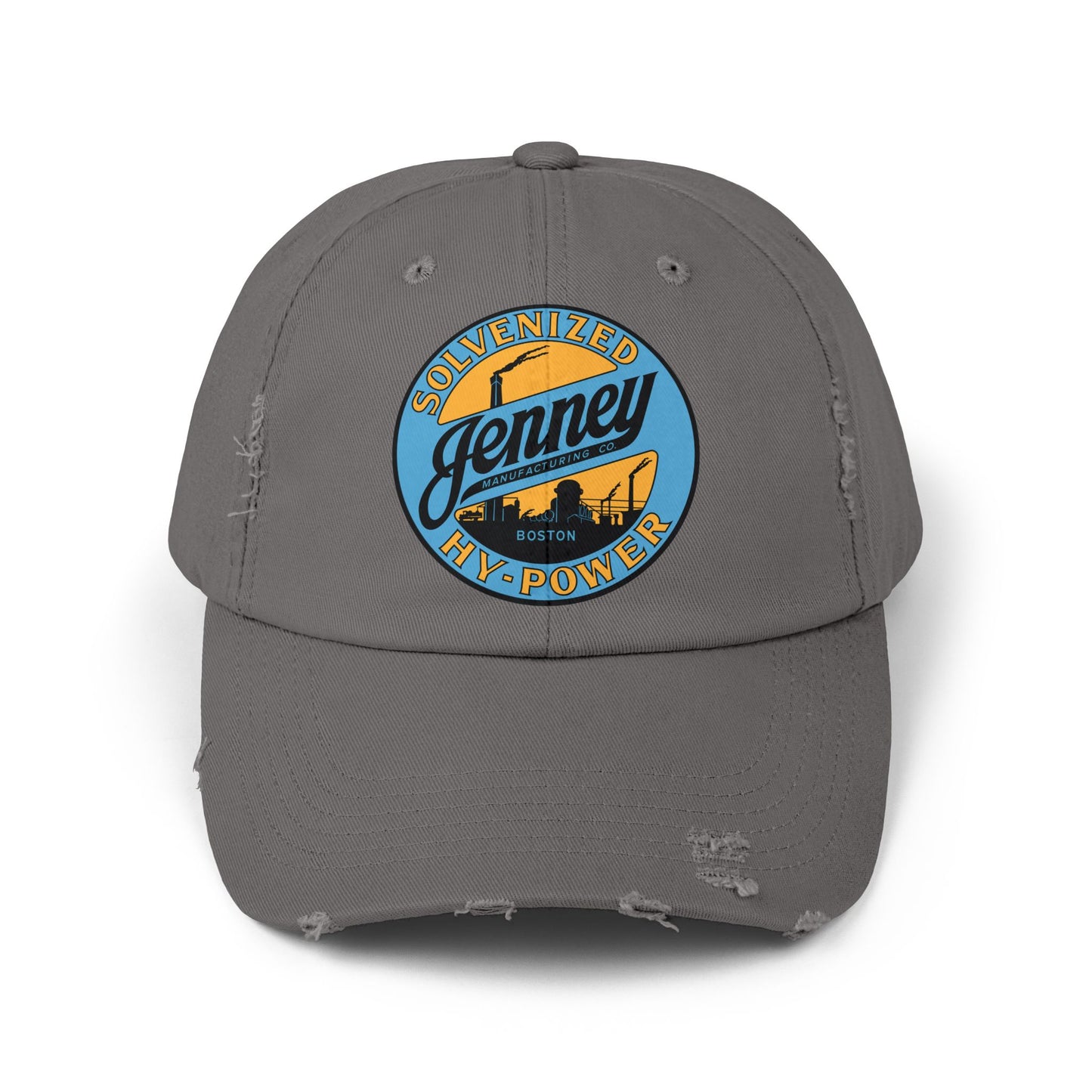 Jenney Gasoline Distressed Cap — Vintage New England Petroliana Hat | The Faded Label Co.