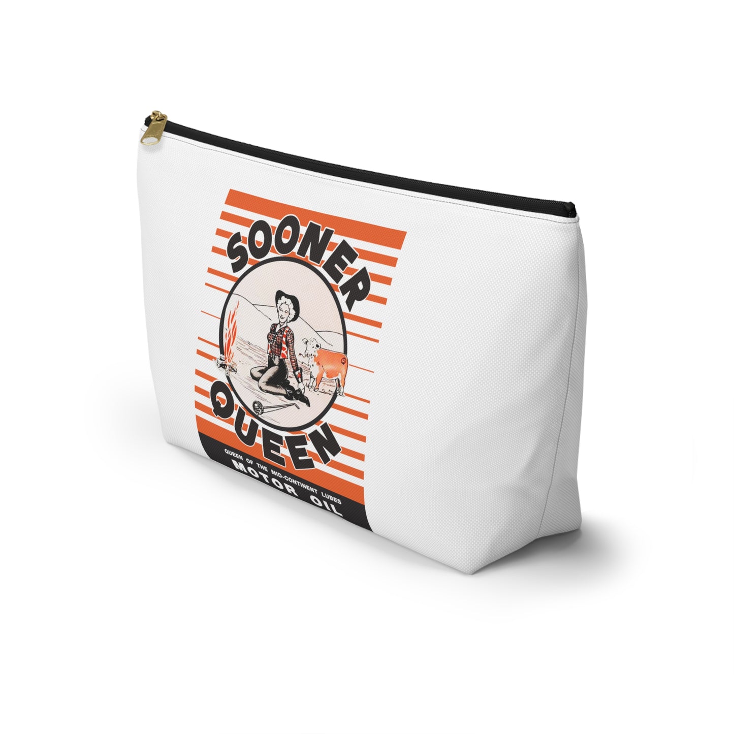 sooner queen Accessory Pouch w T-bottom