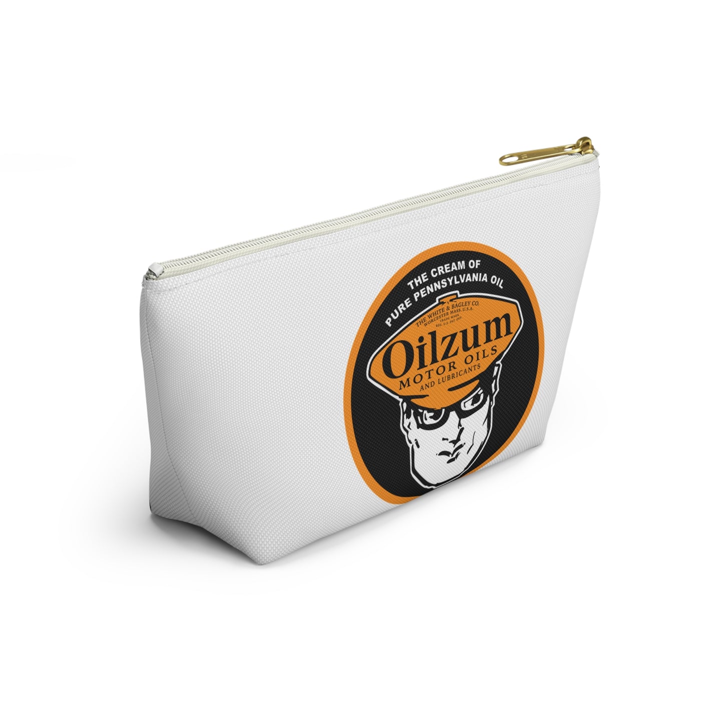 Oilzum Accessory Pouch — Vintage Racing Motor Oil Petroliana Gift | The Faded Label Co.