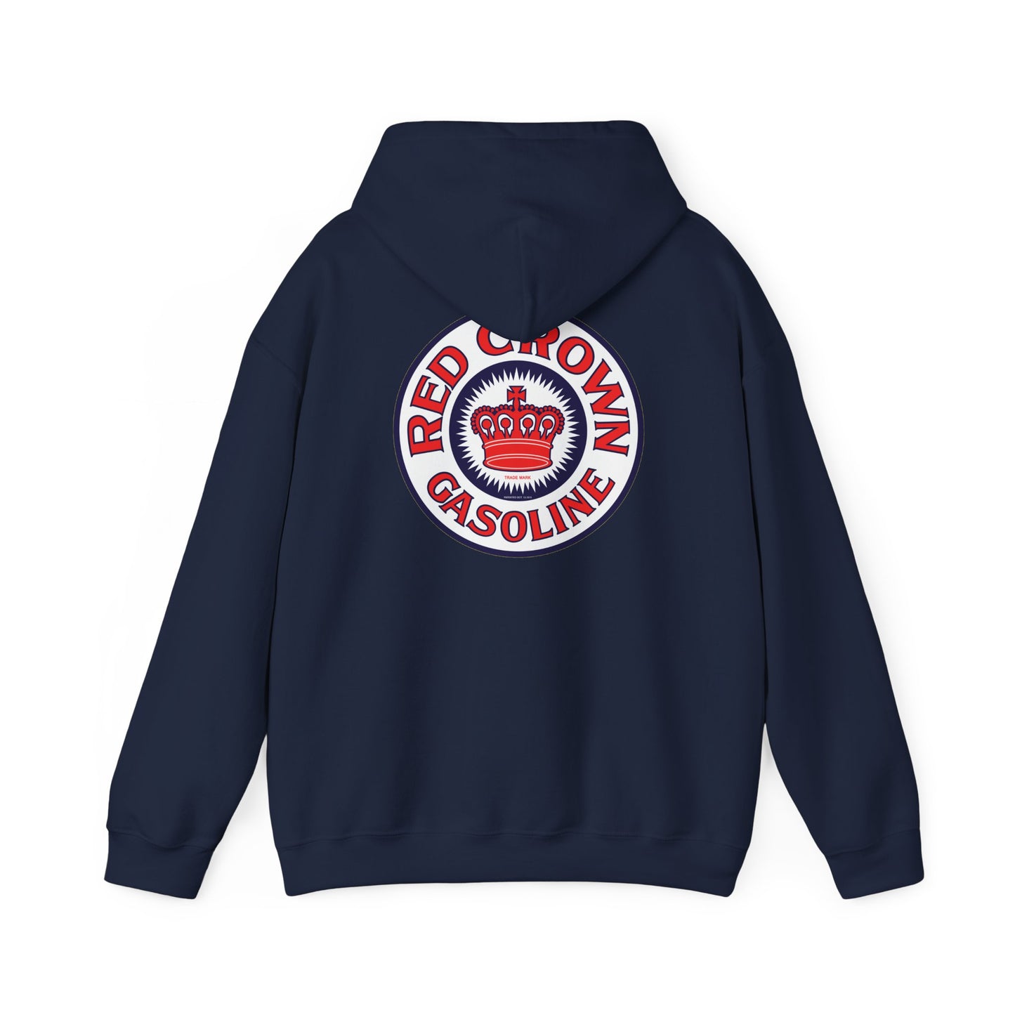 Red Crown Gasoline Logo Hoodie — Vintage Retro Gas Station Pullover