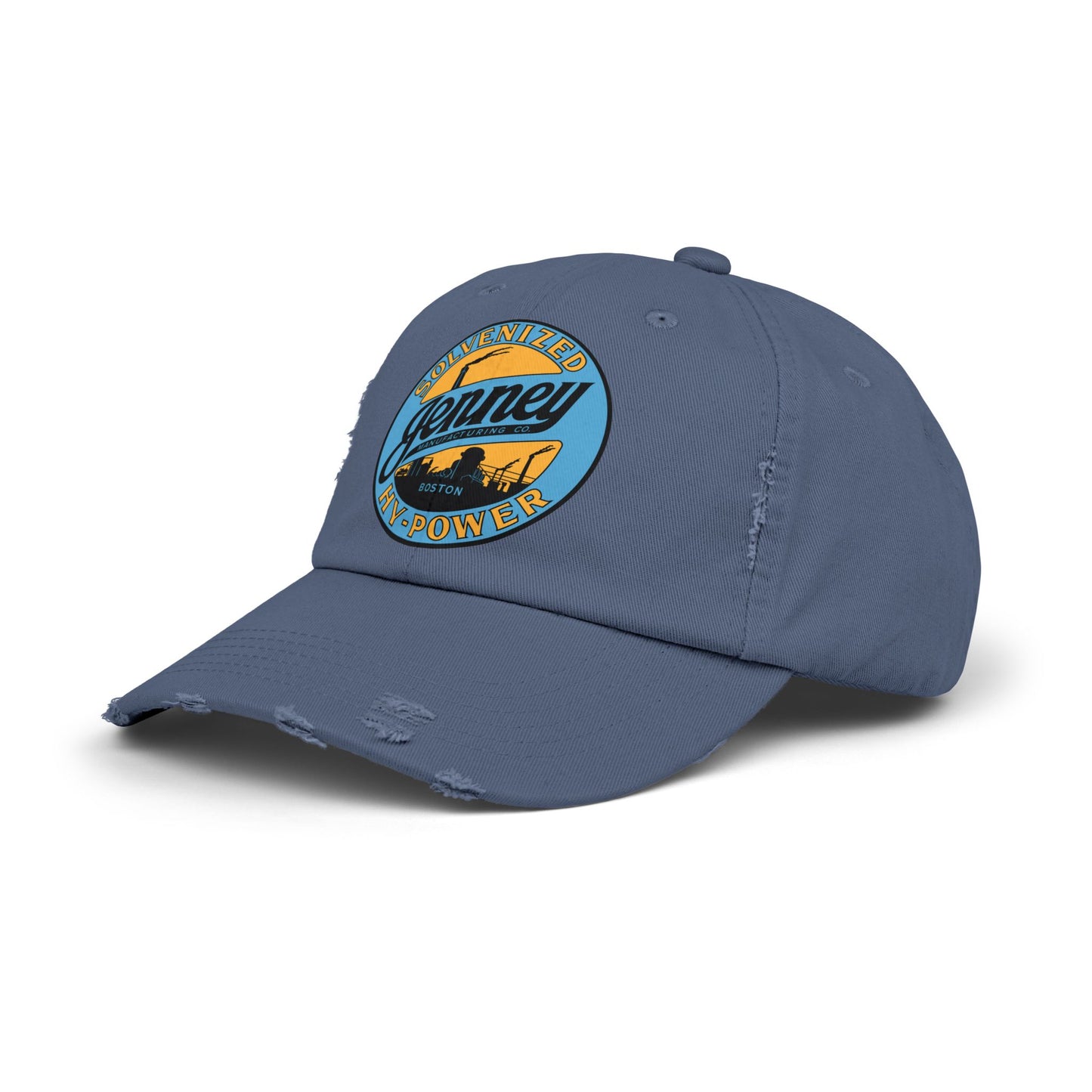 Jenney Gasoline Distressed Cap — Vintage New England Petroliana Hat | The Faded Label Co.