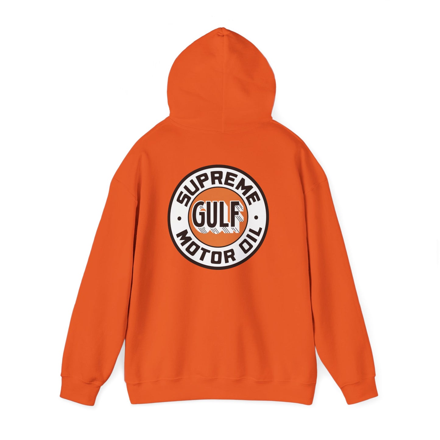 Gulf Motor Oil Logo Hoodie — Vintage Racing Gasoline Sweatshirt