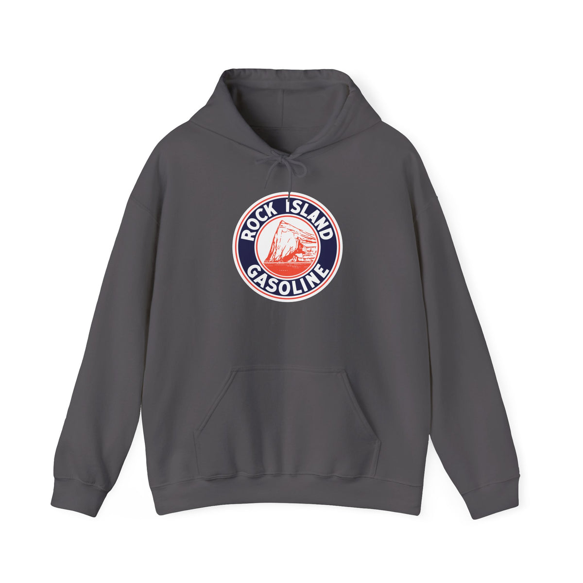 Rock Island Gasoline Hoodie — Vintage Petroliana | The Faded Label Co.