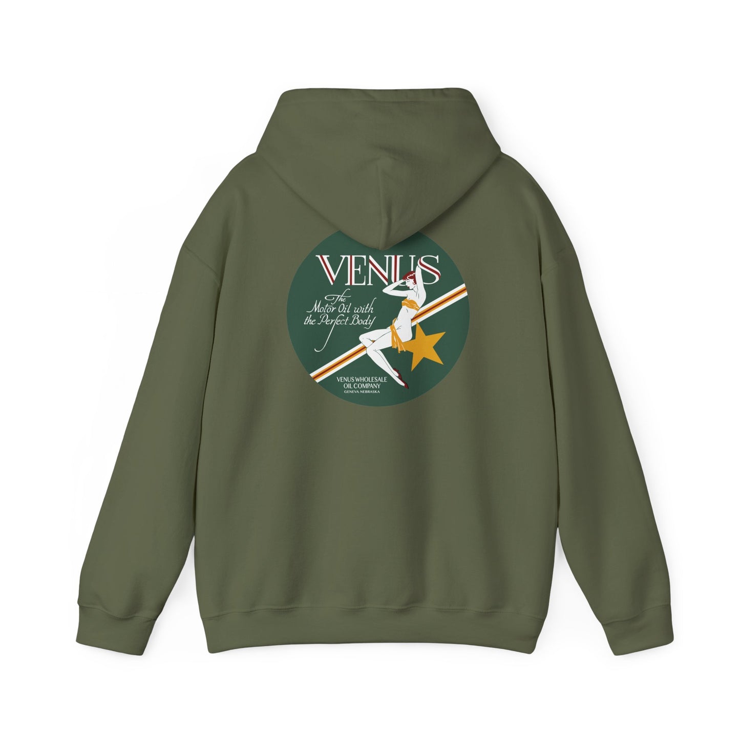 Venus Retro Rocket Hoodie — Vintage Space Pinup Graphic Sweatshirt