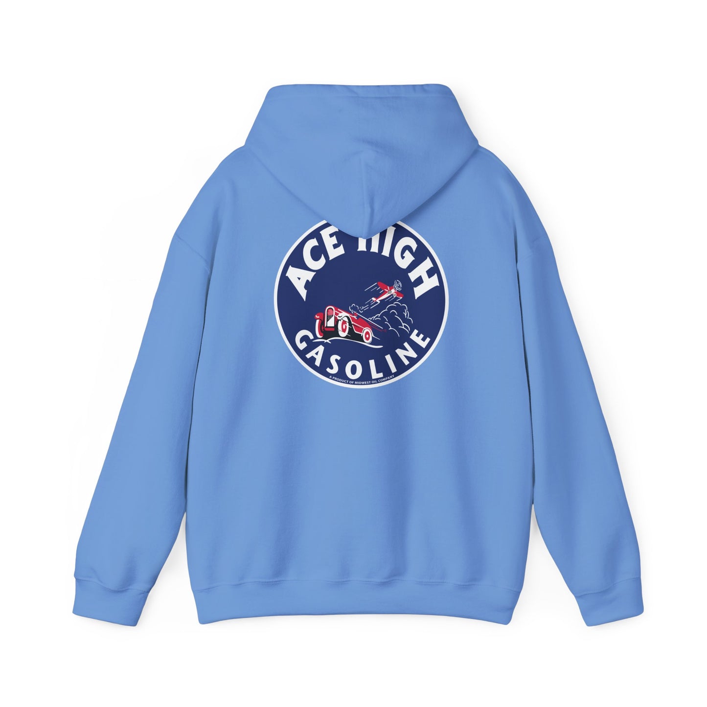 Ace High Gasoline Hoodie — Vintage Racing Logo Pullover